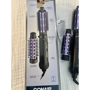 ConAir 2-in-1 1-1/2" HOT AIR BRUSH Hair Curling Combo PROFESSIONAL New open box